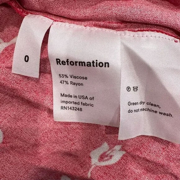 Reformation finley dress red - Picture 7 of 7